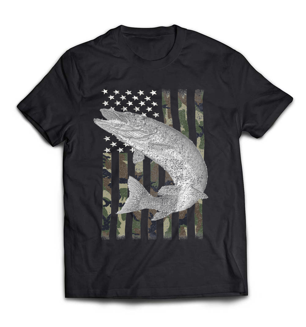 Camouflage Flag Musky Fishing Shirt: A Perfect Blend of Style and Functionality